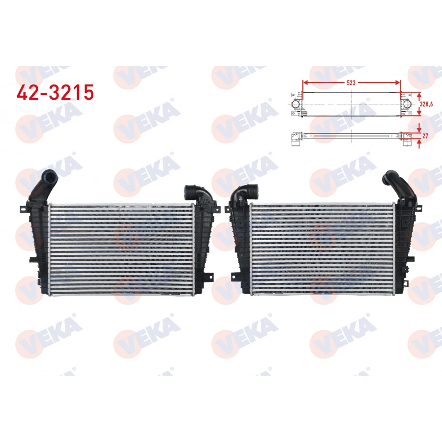 TURBO RADYATORU (INTERCOOLER) BUYUK TIP OPEL ASTRA H 1.7 CDTI 2004-2010