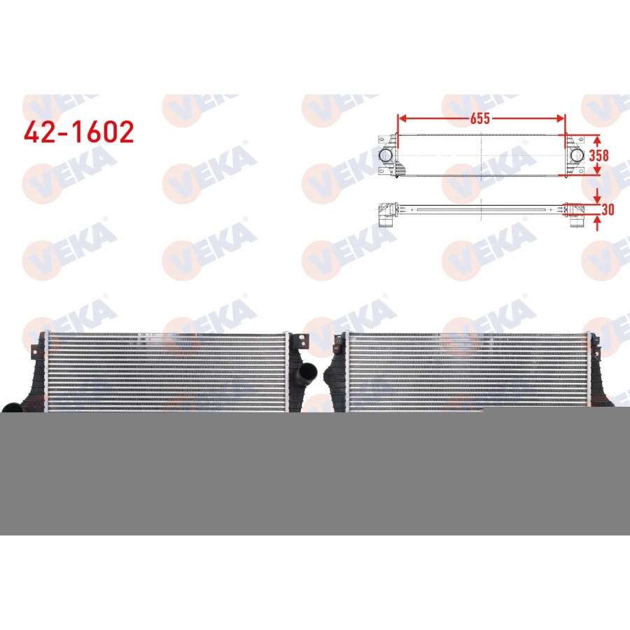 TURBO RADYATORU (INTERCOOLER) CHEVROLET EPICA 2.0 D 150 hp 2007-2011