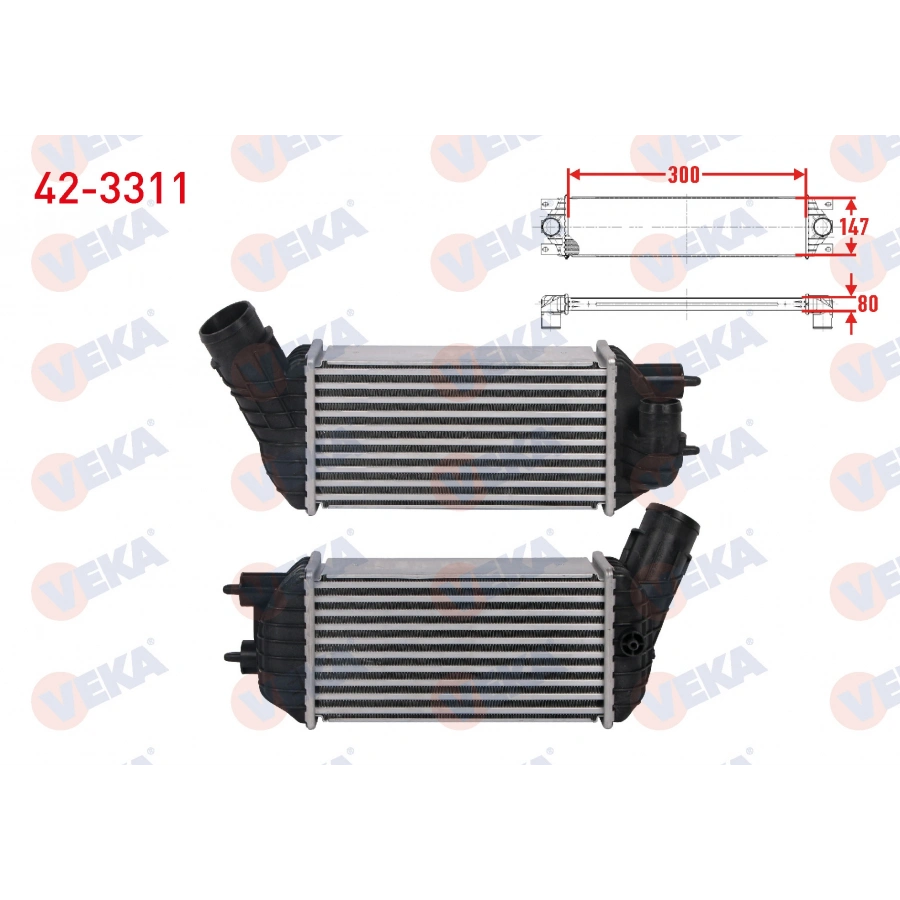 TURBO RADYATORU (INTERCOOLER) CITROEN C4 GRAND PICASSO I 2.0 HDI 150 150 hp 2009-2013