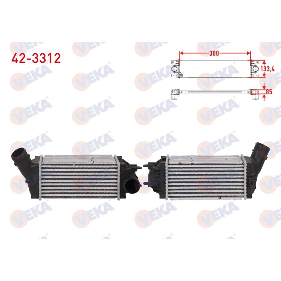 TURBO RADYATORU (INTERCOOLER) CITROEN C4 I 1.6 HDI 109 hp 2009-