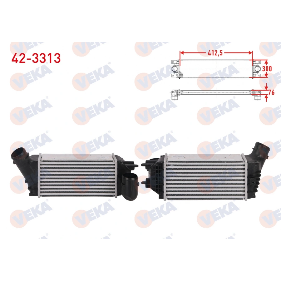 TURBO RADYATORU (INTERCOOLER) CITROEN C4 I 2.0 HDI 136 hp 2004-2011