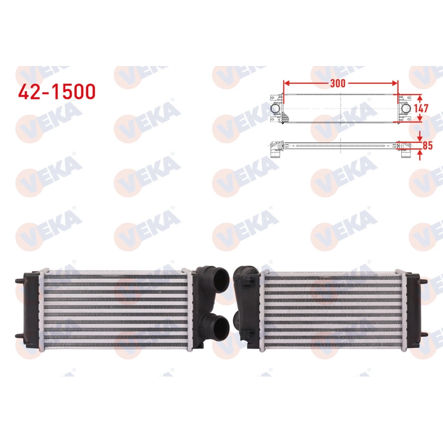 TURBO RADYATORU (INTERCOOLER) CITROEN C4 (LC) 1.6 HDI 2004-2009