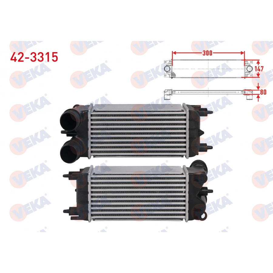 TURBO RADYATORU (INTERCOOLER) CITROEN C5 III 1.6 THP 150 150 hp 2010-