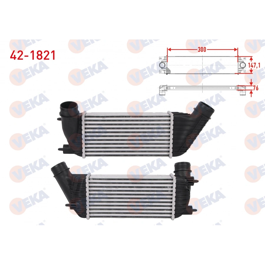 TURBO RADYATORU (INTERCOOLER) CITROEN C8 2.0 HDI 120 hp 2002-
