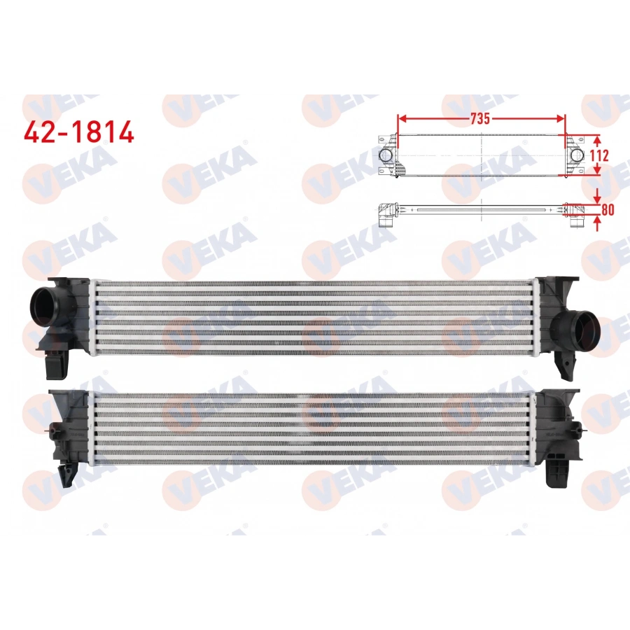 TURBO RADYATORU (INTERCOOLER) CITROEN JUMPER III 2.2 HDI EURO 5 2011-2015 / PEUGEOT BOXER III 2.2 HDI EURO 5 2011-2015- / FIAT DUCATO 2.3 JTD EURO 5 2011-2015-
