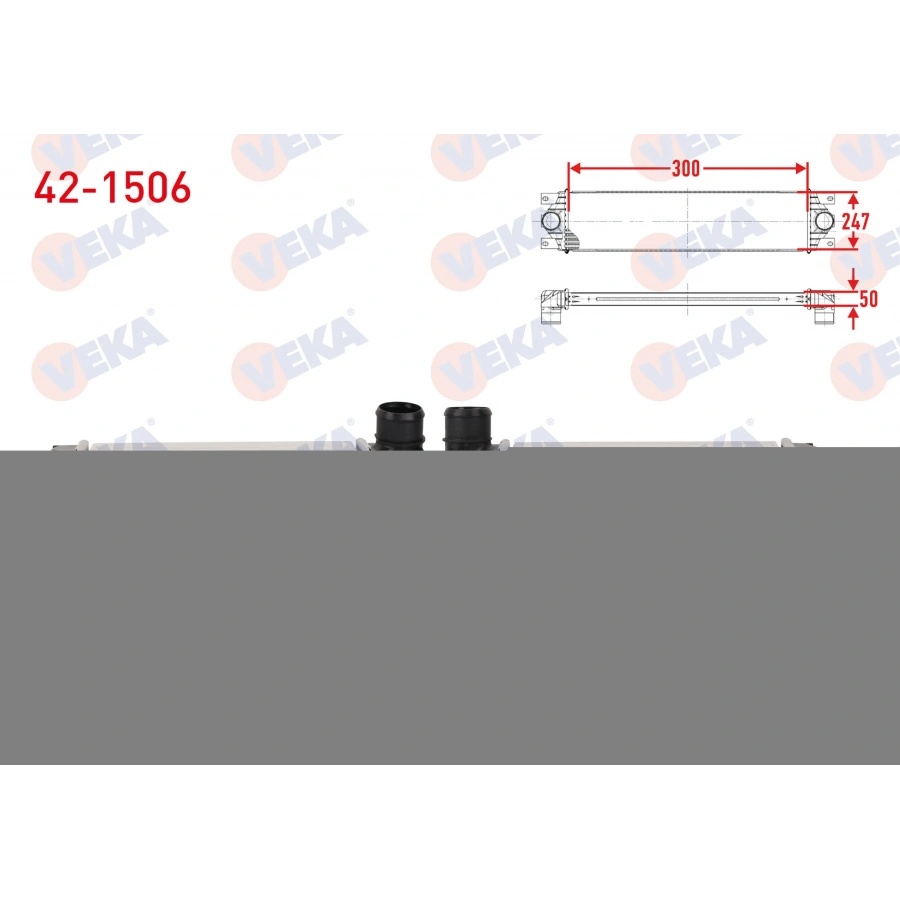 TURBO RADYATORU (INTERCOOLER) CITROEN JUMPY 2016- / OPEL VIVARO 1.5, 2.0 2019- / PEUGEOT EXPERT 2016- / FIAT SCUDO 2.0 MTJ 2022-