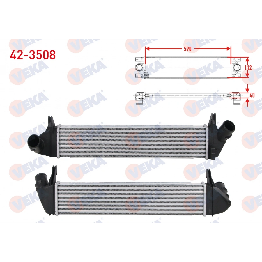 TURBO RADYATORU (INTERCOOLER) DACIA LOGAN (LS) 1.5 DCI 2004-2012