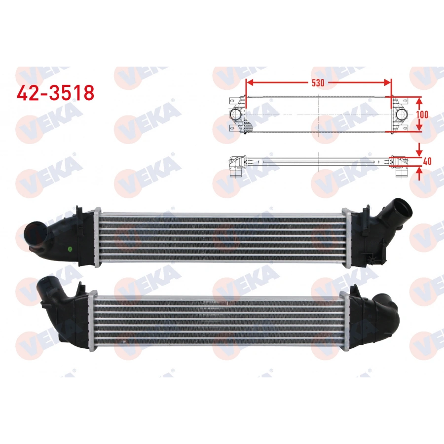 TURBO RADYATORU (INTERCOOLER) DACIA LOGAN (LS) 1.5 DCI 2006-2008