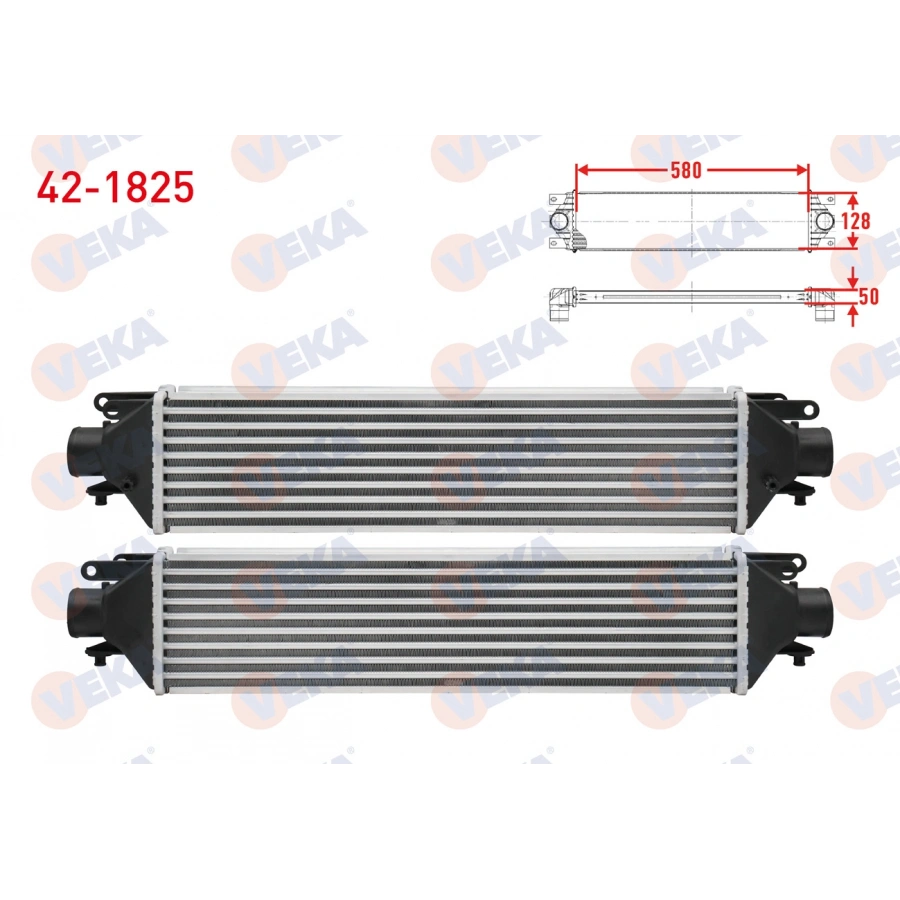 TURBO RADYATORU (INTERCOOLER) FIAT LINEA 1.6 D / 1.4 T-JET 2007-