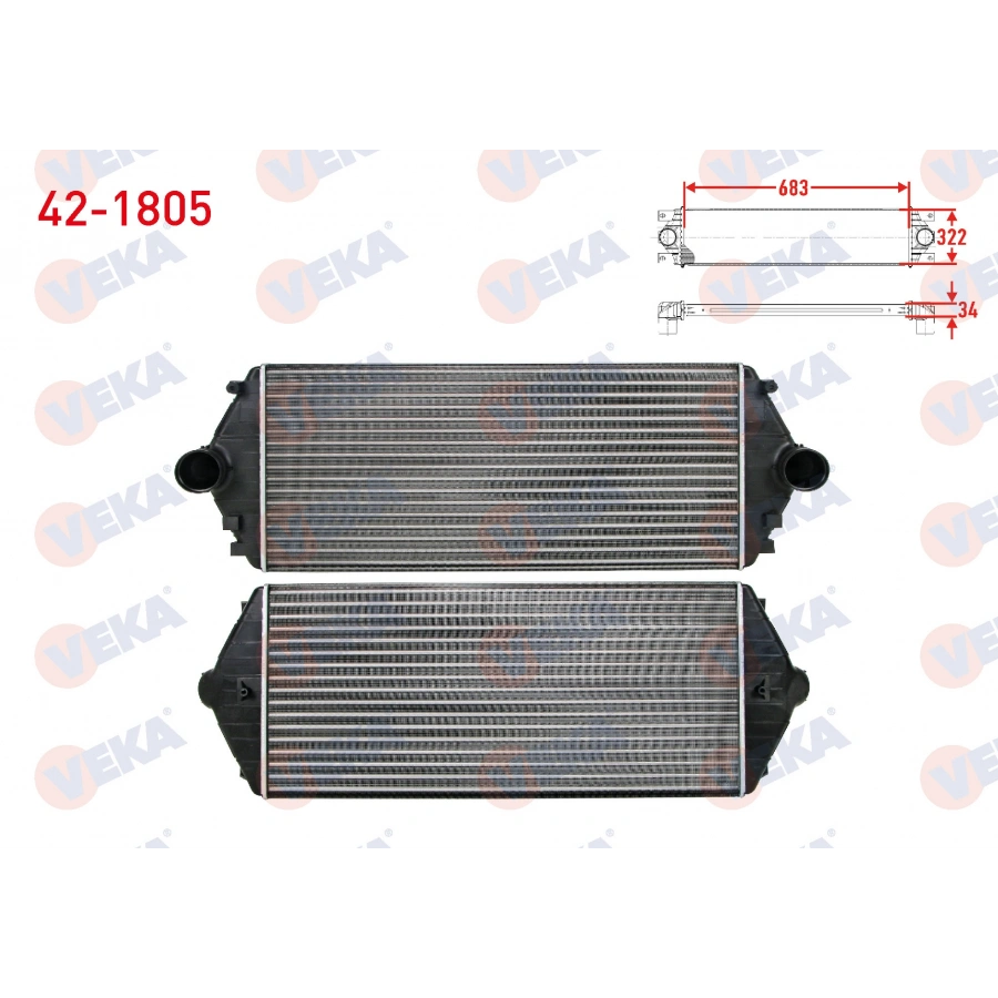 TURBO RADYATORU (INTERCOOLER) FIAT SCUDO (220P) 1.9 TD 1996-2006
