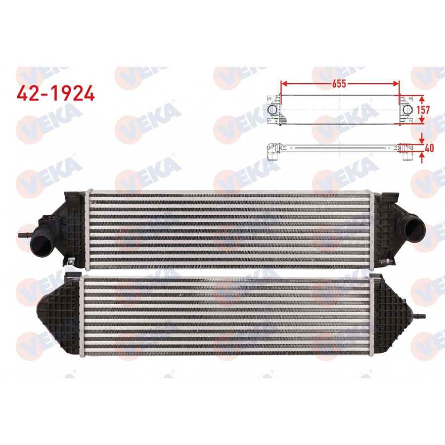 TURBO RADYATORU (INTERCOOLER) FORD C-MAX II 1.6 ECOBOOST 150 hp 2010-