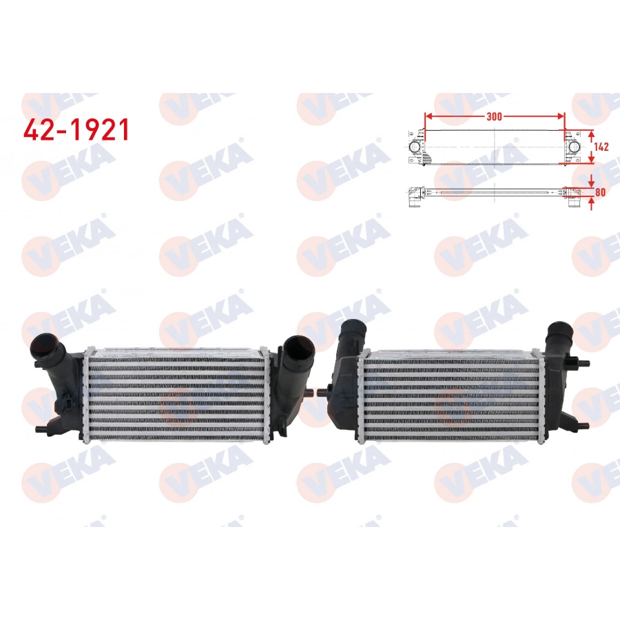 TURBO RADYATORU (INTERCOOLER) FORD ECOSPORT 1.0 EcoBoost A-T 2018- / FIESTA VII 1.0 EcoBoost A-T 2017-