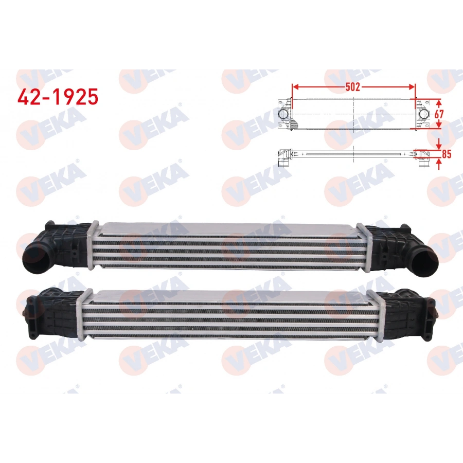 TURBO RADYATORU (INTERCOOLER) FORD GALAXY I 1.9 TDI 90 hp 1995-2006