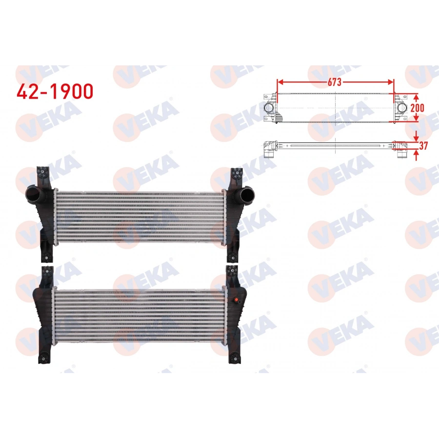 TURBO RADYATORU (INTERCOOLER) FORD RANGER (TKE) 2.2 TDCI 2011-