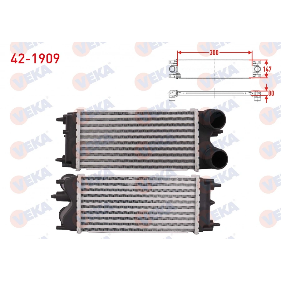 TURBO RADYATORU (INTERCOOLER) FORD TRANSIT COURIER 1.5 TDCI 2014-