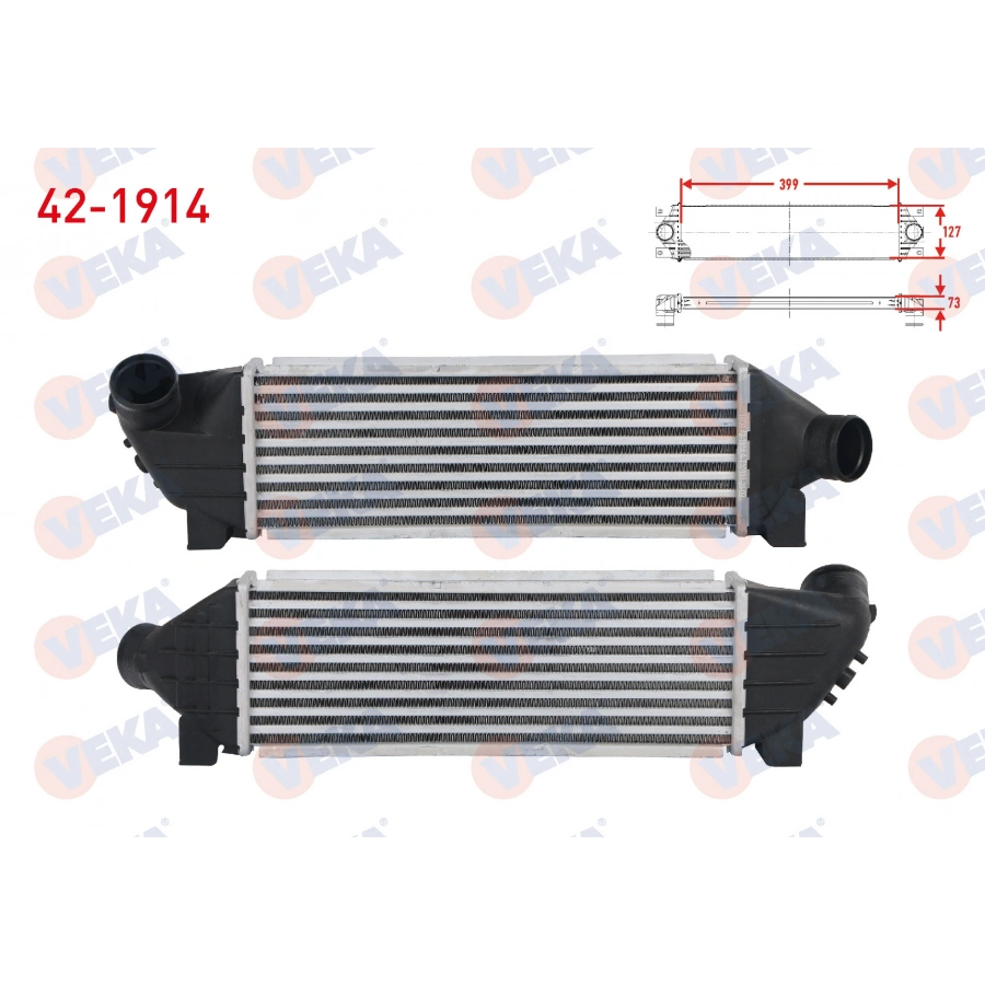 TURBO RADYATORU (INTERCOOLER) FORD TRANSIT (V184) 2.0 DI - 2.0 TDCI M-T 2000-2006