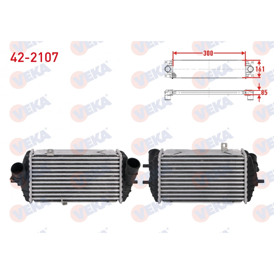 TURBO RADYATORU (INTERCOOLER) HYUNDAI ACCENT BLUE 1.6 CRDI 2011-2017 / I30 1.6 CRDI 2011-2016 / I20 II 1.4 CRDI 2014-