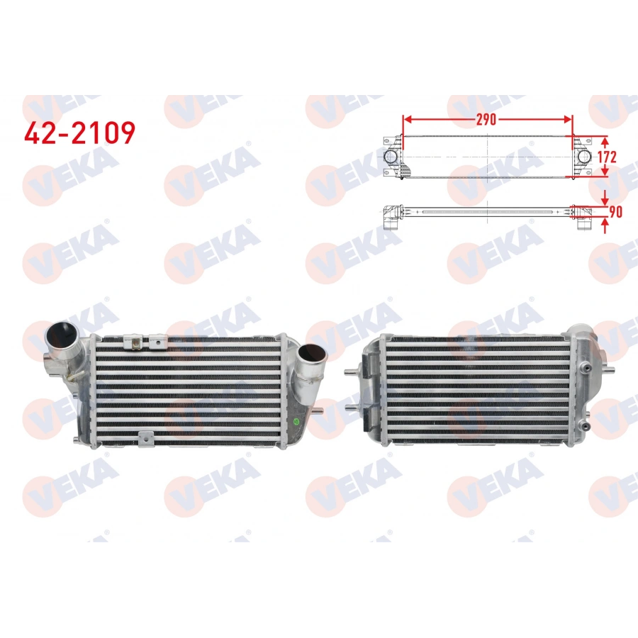 TURBO RADYATORU (INTERCOOLER) HYUNDAI i30 1.6, 1.6 T-GDI 2012- / KIA CEED, PROCEED 1.6 T 2013-