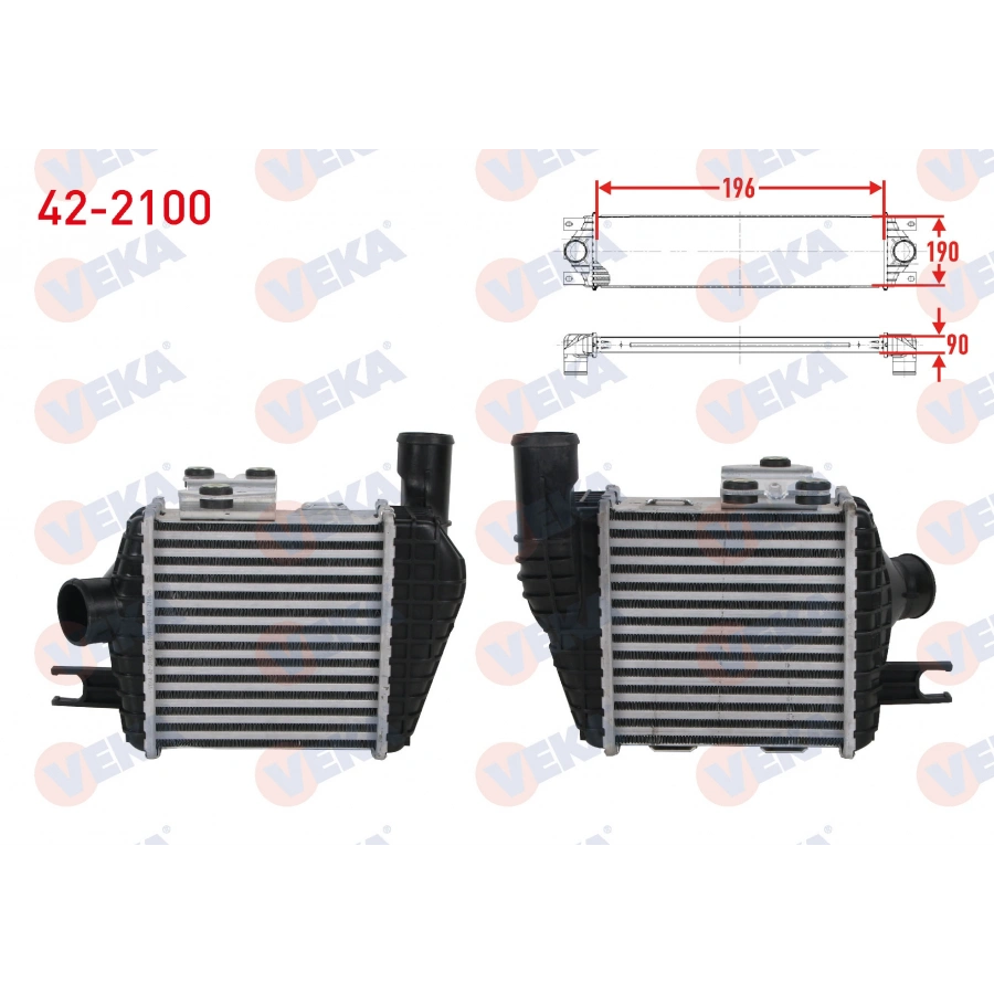 TURBO RADYATORU (INTERCOOLER) HYUNDAI TUCSON 2.0 CRDI 2004-2010