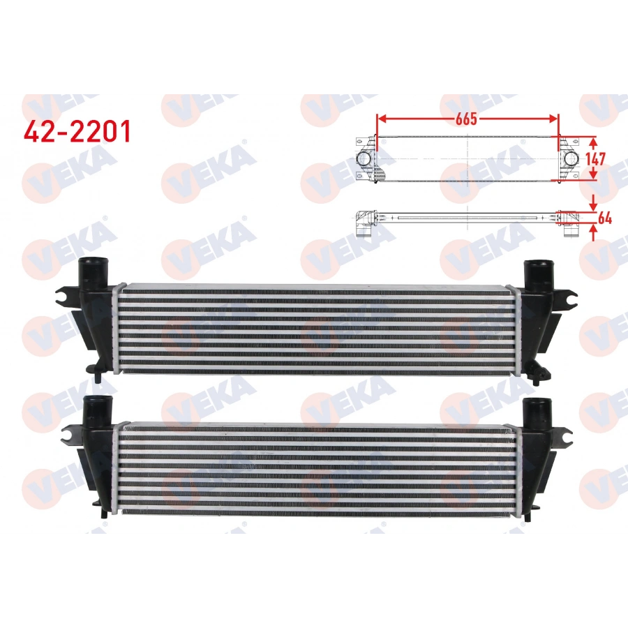 TURBO RADYATORU (INTERCOOLER) ISUZU D-MAX 2.5 D 2012-