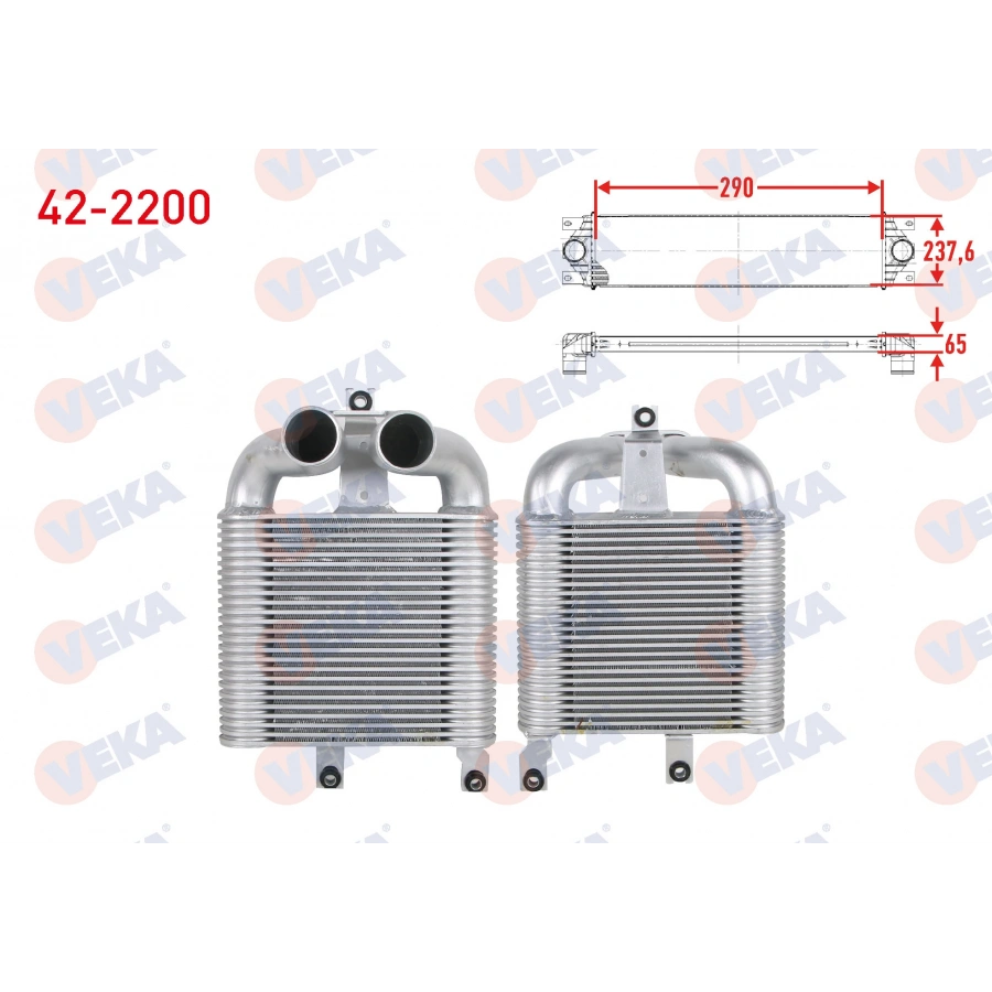 TURBO RADYATORU (INTERCOOLER) ISUZU D-MAX (8DH) 2.5 D 2002-2012