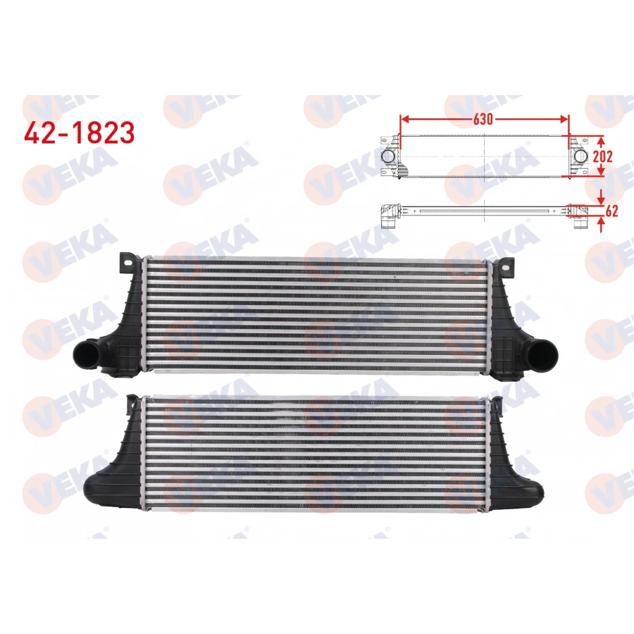 TURBO RADYATORU (INTERCOOLER) IVECO DAILY II MINIBUS/OTOBUS A 40-10 (94139111, 94139131, 94139311, 94139315,... 103 hp 1991-1996