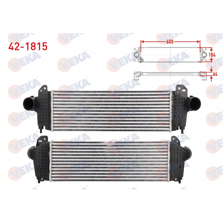 TURBO RADYATORU (INTERCOOLER) IVECO DAILY V 3.0 D 2011-2014 / DAILY VI 3.0 D 2014-