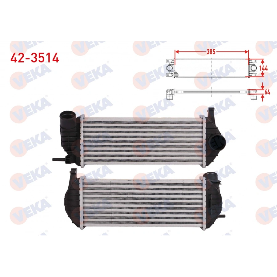 TURBO RADYATORU (INTERCOOLER) KELEPCE SIKMALI RENAULT KANGOO (KW0/1) 1.5 DCI 2008-