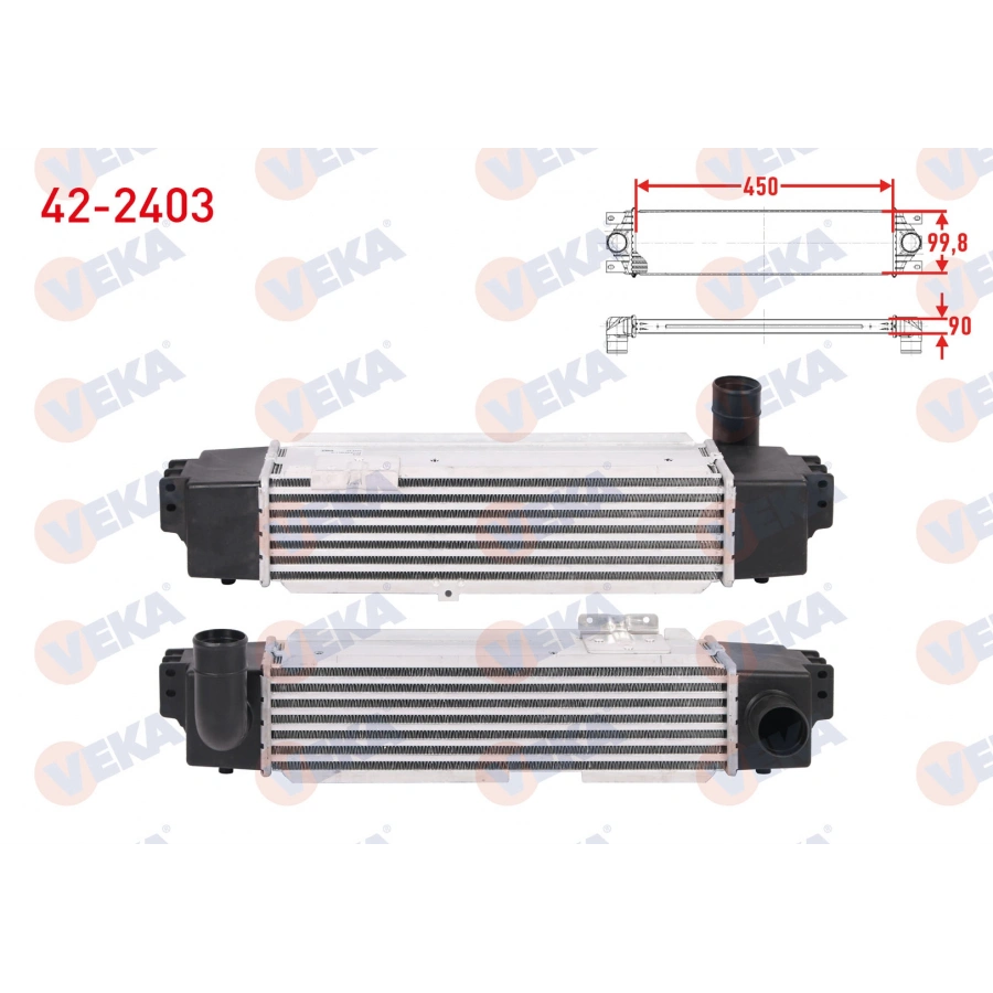 TURBO RADYATORU (INTERCOOLER) KIA SORENTO I 2.5 CRDI 140 hp 2002-2009