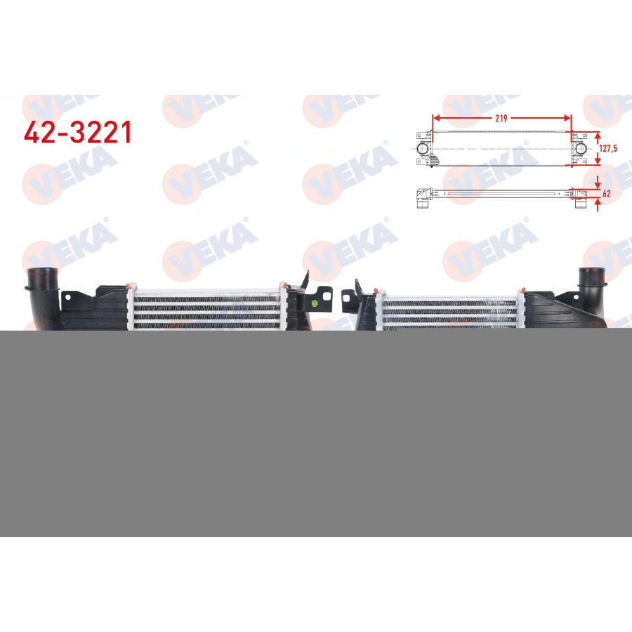 TURBO RADYATORU (INTERCOOLER) KUCUK TIP OPEL ASTRA H 1.7 CDTI 2004-2010