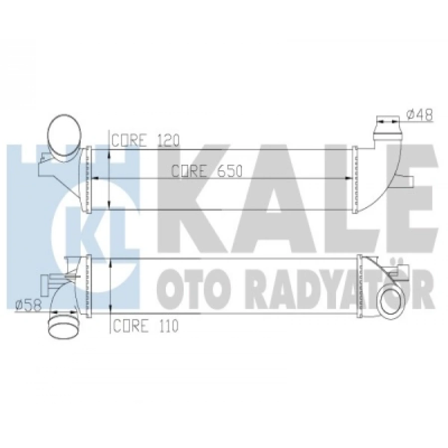 TURBO RADYATÖRÜ INTERCOOLER LAGUNA III 2.0 DCI 07-