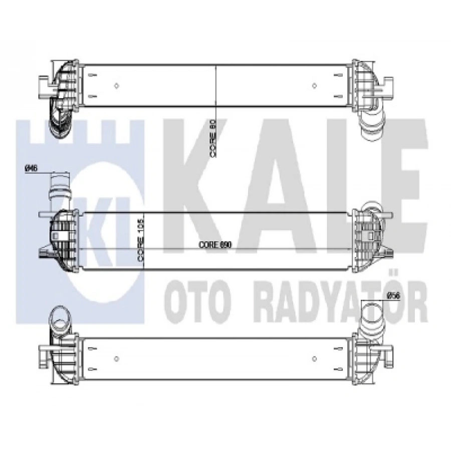 TURBO RADYATÖRÜ INTERCOOLER LAGUNA III / LATITUDE 1.5 DCI / 2.0 DCI 07-