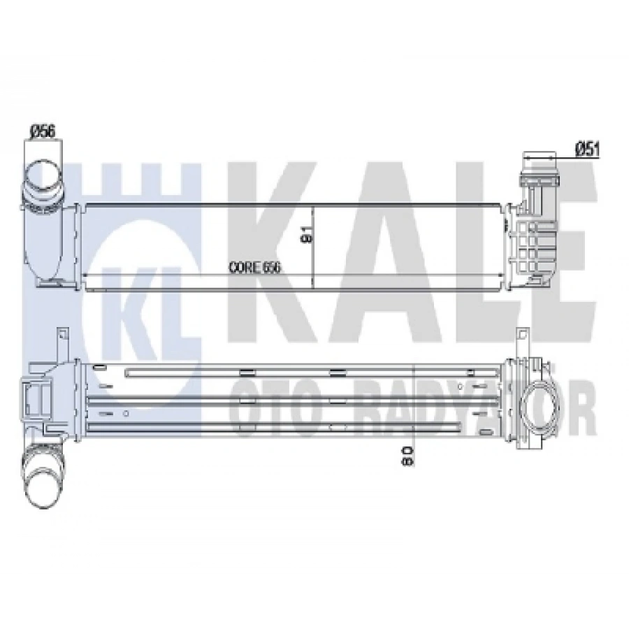 TURBO RADYATÖRÜ INTERCOOLER MEGAN III / SCENIC III 1.5-1.2-1.4 TDCI 09-