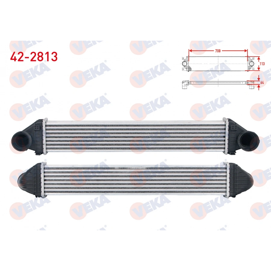 TURBO RADYATORU (INTERCOOLER) MERCEDES A SERISI (W169) A 160 - A 160 CDI - A 180 - A 180 CDI 2004-2012/ B SERISI (W245) B 160 - B 180 - B 180 CDI - B 200 2005-2011