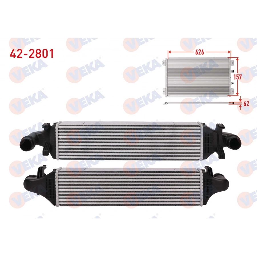 TURBO RADYATORU (INTERCOOLER) MERCEDES CLA COUPE (C117) 180 CDI - 200 CDI EURO 6 2013- / A SERISI (W176) 180 CDI EURO 6 2012- / B SERISI (W246) 180 CDI EURO 6 2011-