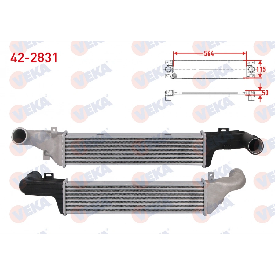 TURBO RADYATORU (INTERCOOLER) MERCEDES E-SERISI (W210) E 300 TURBO-D 177 hp 1996-1999