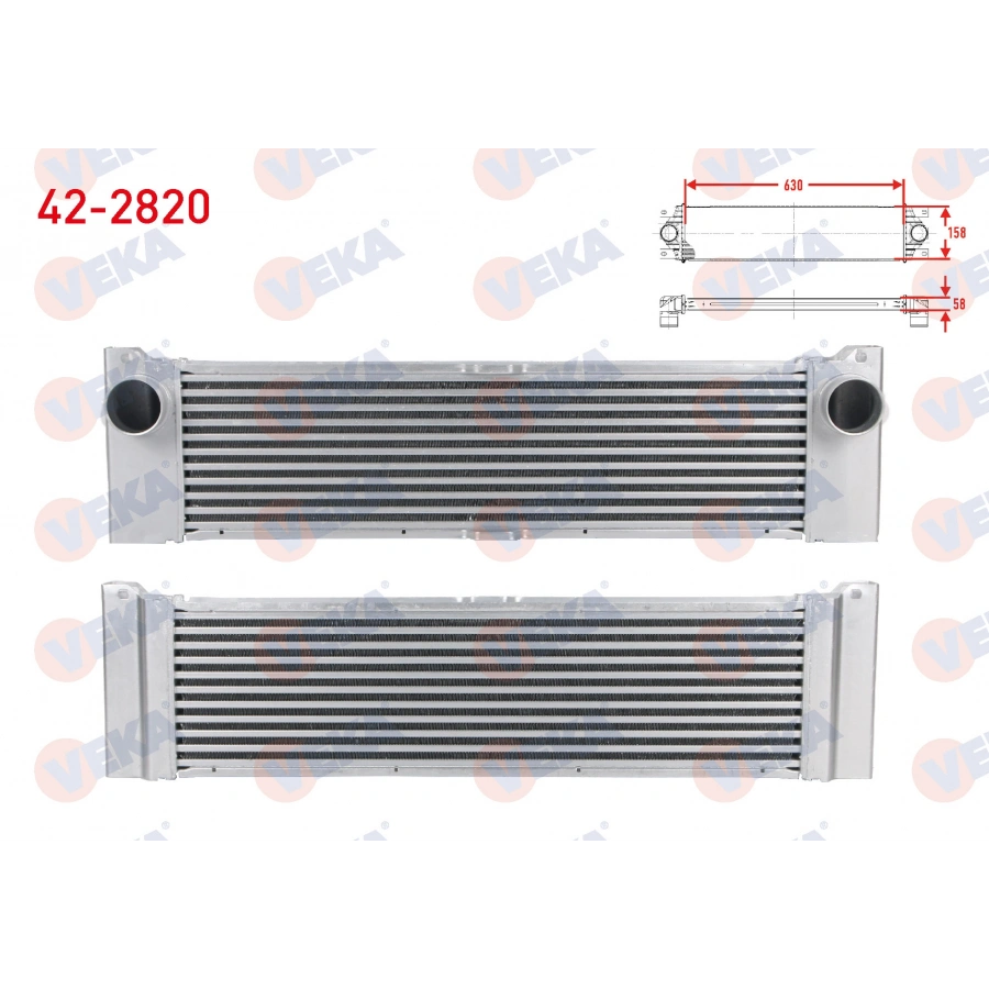 TURBO RADYATORU (INTERCOOLER) MERCEDES VIANO 2.0 CDI - 2.2 CDI 2003-2014/ VITO 109 CDI - 111 CDI - 115 CDI 2003-2014