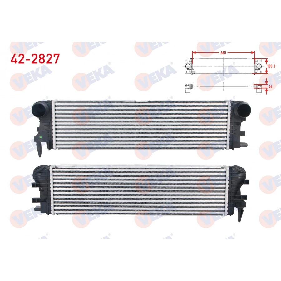 TURBO RADYATORU (INTERCOOLER) MERCEDES VITO (W447) 114 CDI - 116 CDI - 119 BlueTEC 2014-
