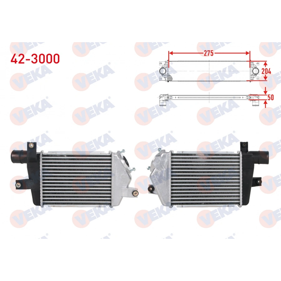 TURBO RADYATORU (INTERCOOLER) MUSURSUZ MITSUBISHI L200 (KBT,KAT) 2.5 DID 2005-