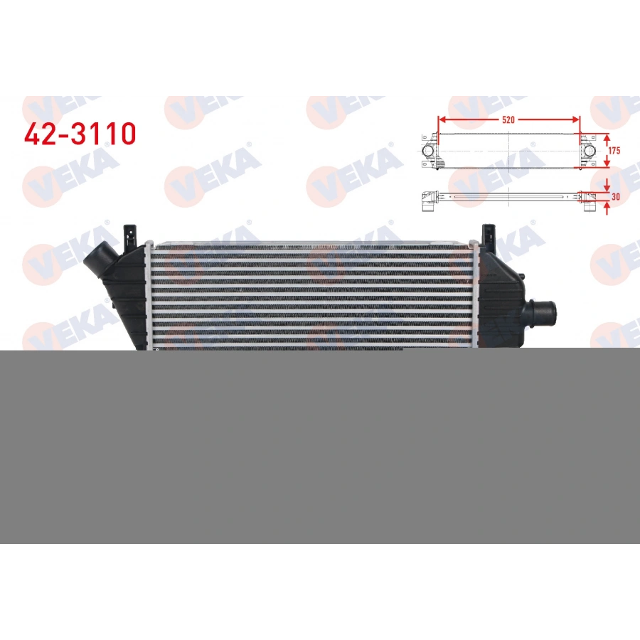 TURBO RADYATORU (INTERCOOLER) NISSAN MICRA (K12) 1.5 DCI 2003-2010
