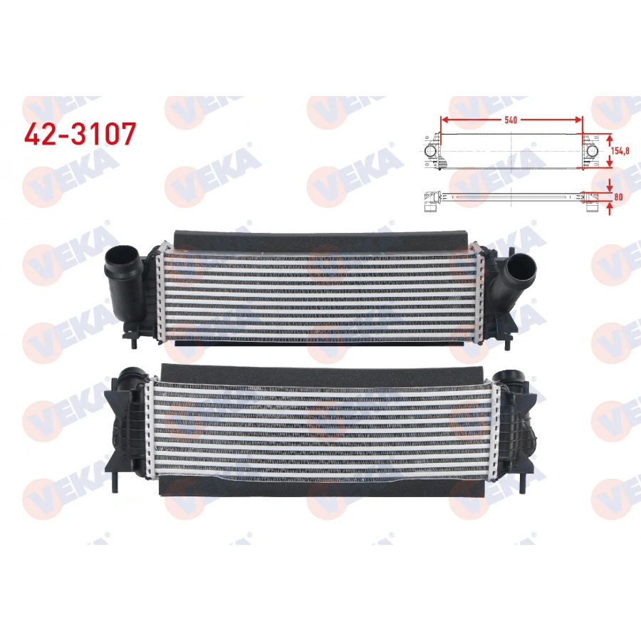 TURBO RADYATORU (INTERCOOLER) NISSAN NAVARA NP300 2.3 DCI 2015-