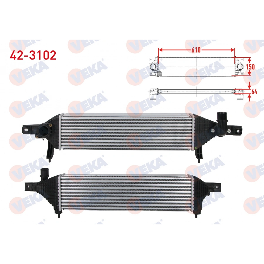 TURBO RADYATORU (INTERCOOLER) NISSAN QASHQAI (J10) 1.6 DCI 2011-2014