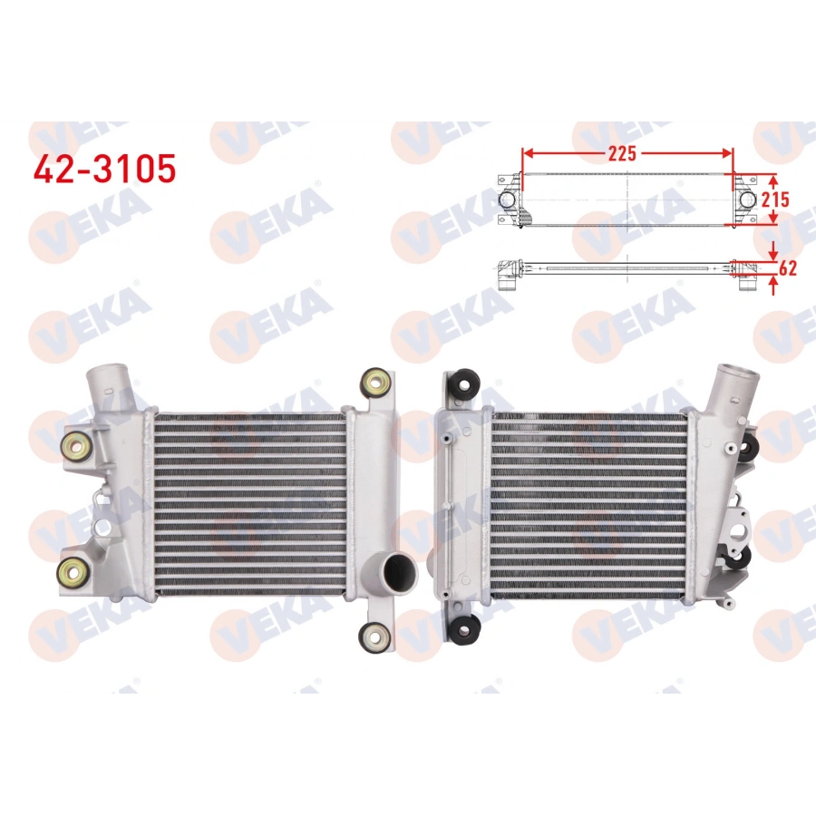 TURBO RADYATORU (INTERCOOLER) NISSAN SKYSTAR 2.5 D 1998-2002