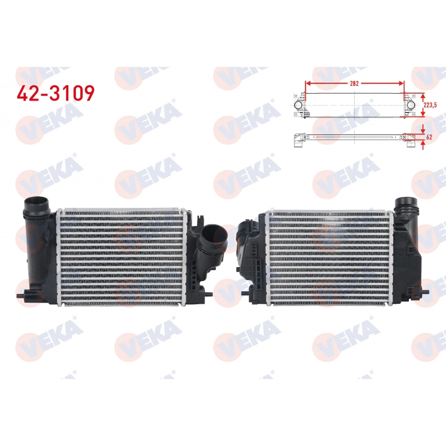 TURBO RADYATORU (INTERCOOLER) NISSAN X-TRAIL 1.6 DCI - 1.6 DCI 4X4 2013-