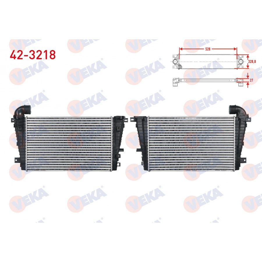 TURBO RADYATORU (INTERCOOLER) OPEL ASTRA H 1.3 CDTI - 1.9 CDTI - 2.0 2004-2010