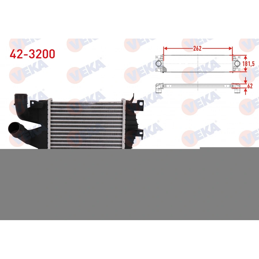 TURBO RADYATORU (INTERCOOLER) OPEL ASTRA H 1.3 CDTI 2004-2010