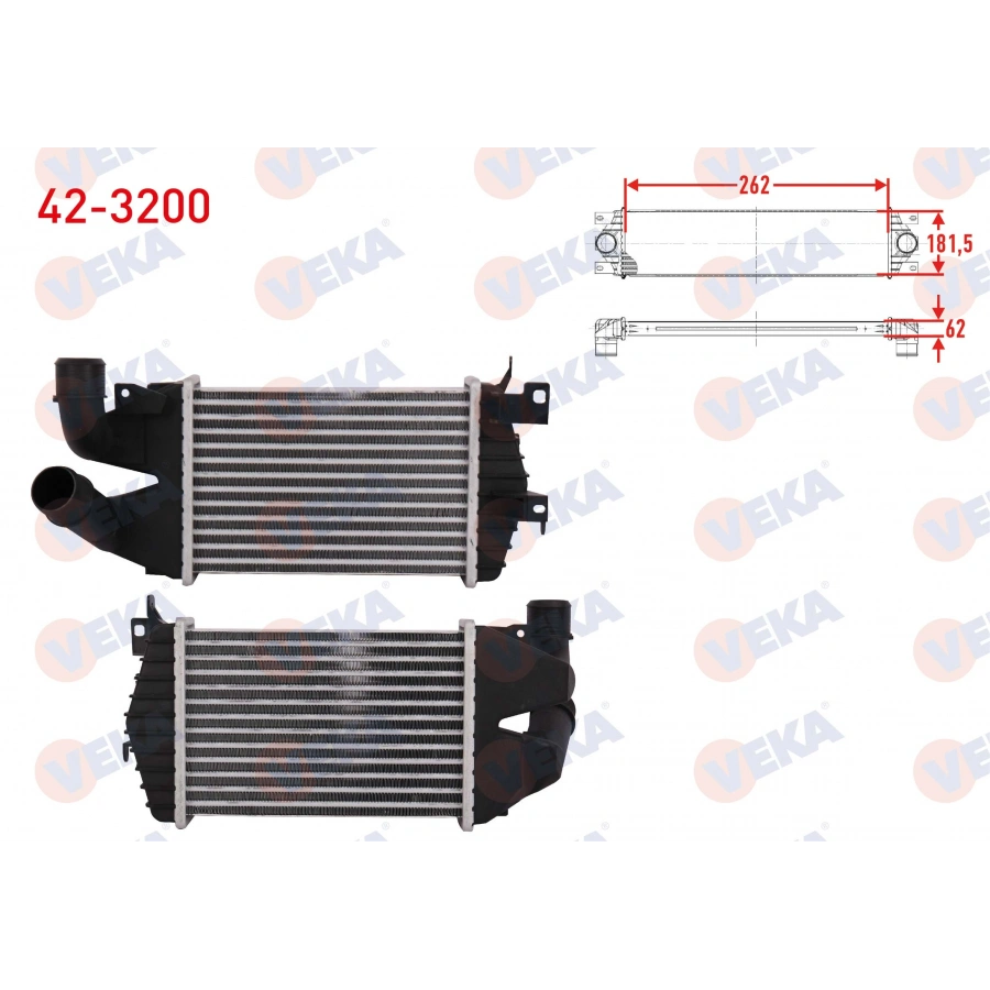 TURBO RADYATORU (INTERCOOLER) OPEL ASTRA H 1.3 CDTI 2004-2010