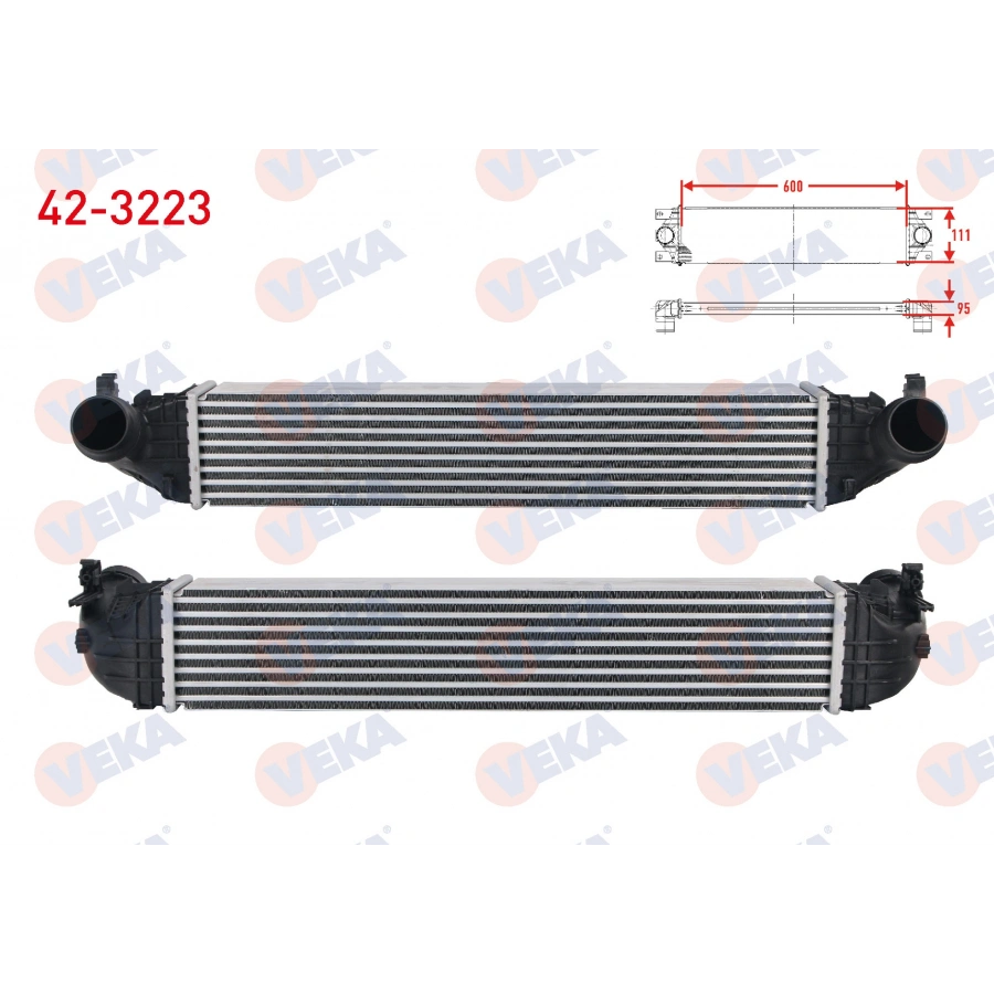 TURBO RADYATORU (INTERCOOLER) OPEL ASTRA K 1.6 CDTI 2015-