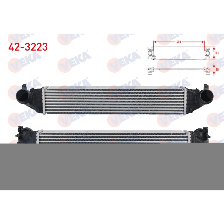 TURBO RADYATORU (INTERCOOLER) OPEL ASTRA K 1.6 CDTI 2015-