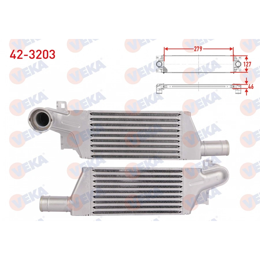 TURBO RADYATORU (INTERCOOLER) OPEL CORSA C 1.3 CDTI 2000-2006